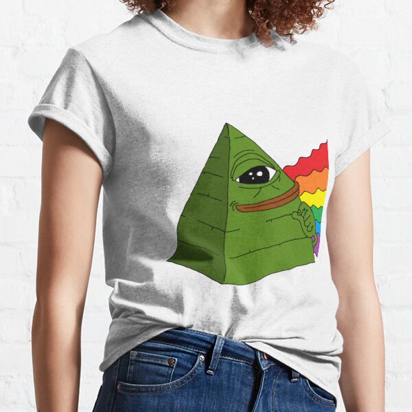 Pepe Rainbow T Shirts Redbubble - rainbow tuxedo npc roblox