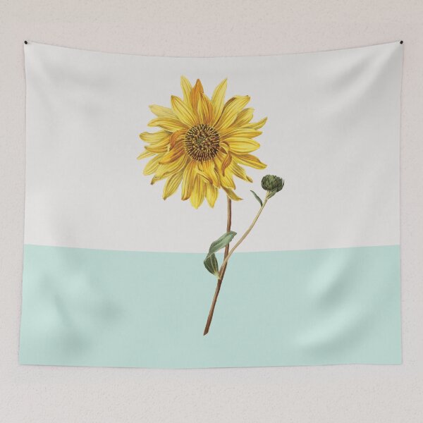 Item preview, Sunflower Victorian Botanical Yellow Flower Mid Century Modern  designed and sold by Inogitna Designs.