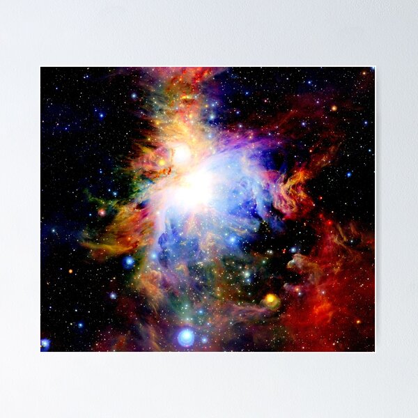 Purple Nebula Canvas Wall Art. Outer space print. Beautiful, glowing stars,  stars cluster print. Living room decoration Space Canvas/Poster Poster for  Sale by Da Huyn