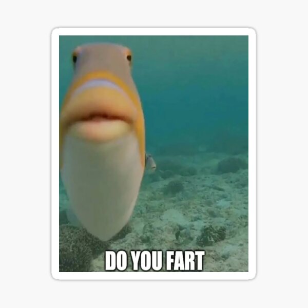 "DO YOU FART HUBERT FISH" Sticker for Sale by Hunters11 Redbubble