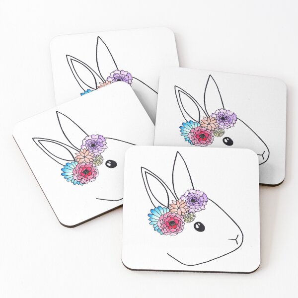 Item preview, Bunny with Flower Crown designed and sold by Calen  Picard-Carroll.