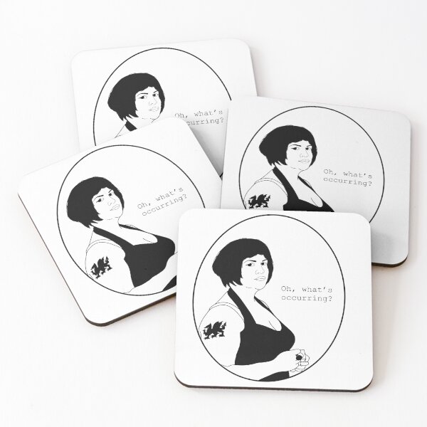 Item preview, Oh, what's occurring? - Nessa Gavin & Stacey Line art designed and sold by PaperBoatUK.
