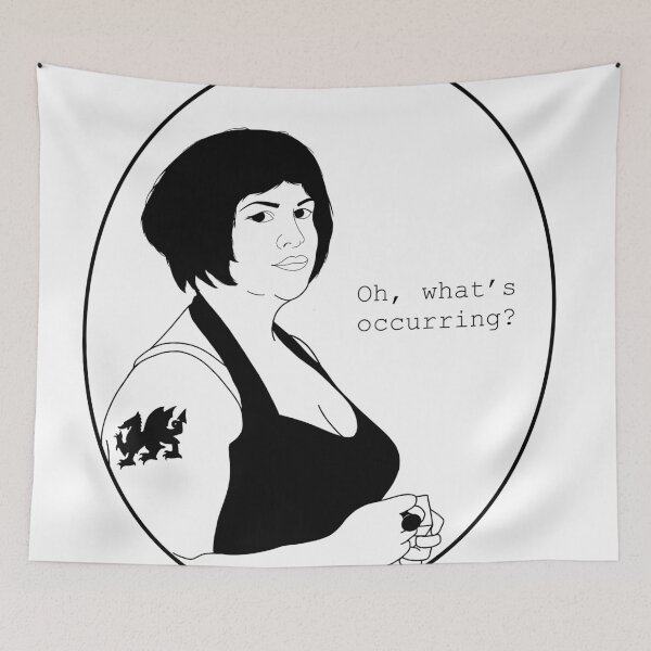 Item preview, Oh, what's occurring? - Nessa Gavin & Stacey Line art designed and sold by PaperBoatUK.