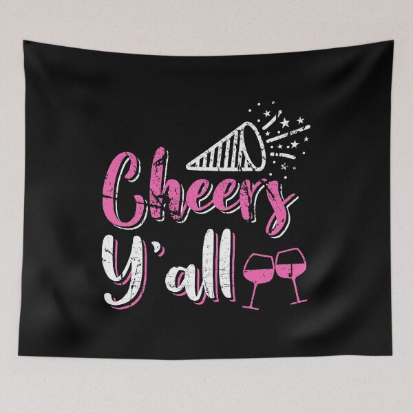 Item preview, Cheers Y'all 2020 New Years Wine Lover product designed and sold by RedmonsDesigns.