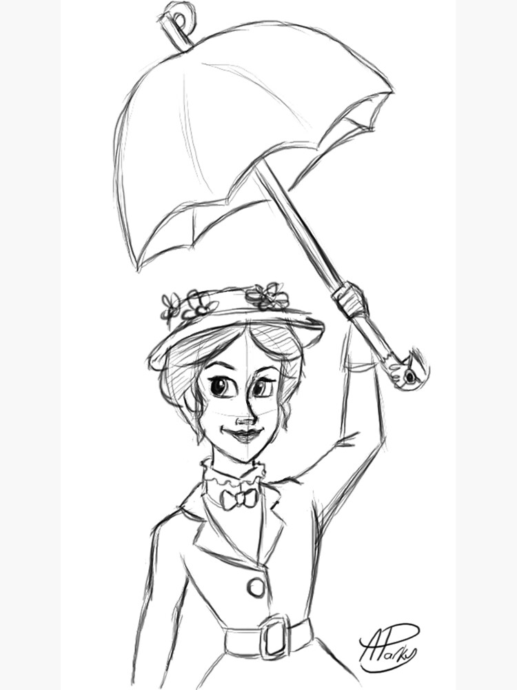 Mary Poppins  sketch by ktgrace on DeviantArt