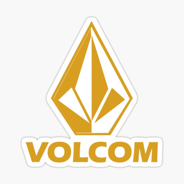 Volcom Stone Logo dorado Pegatina