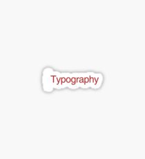 Typography Sticker