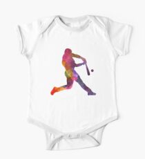 Baseball player hitting a ball One Piece - Short Sleeve