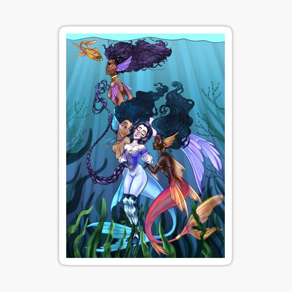 Princess and Mermaids Sticker