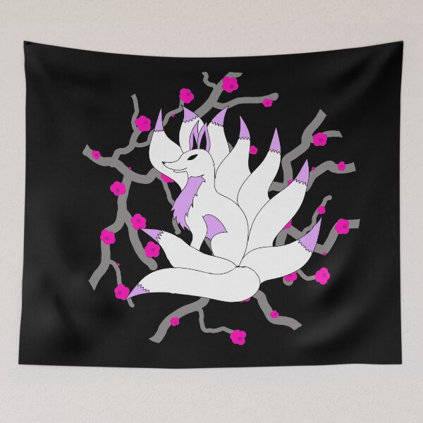 Item preview, 9 tail kitsune fox with light purple designed and sold by FloWynn.