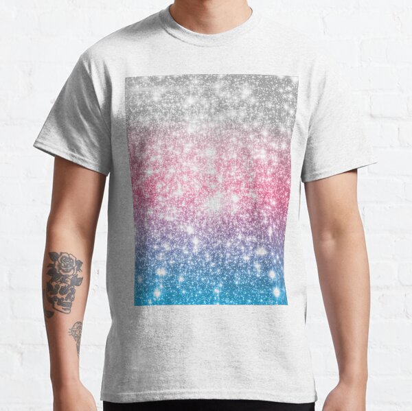 Galaxy Sparkle Stars Cotton Candy Classic T-Shirt
