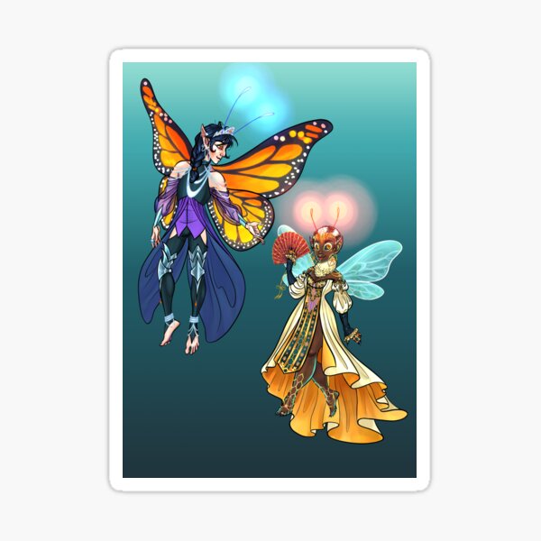 Monarch and Queen Sticker