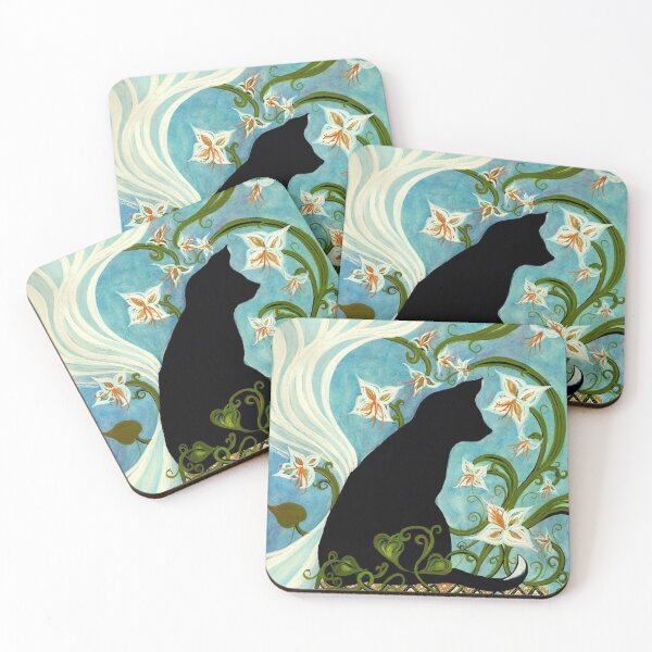 Item preview, Black Cat in Window - Jasmine on my Mind  designed and sold by JanineRileyArt.