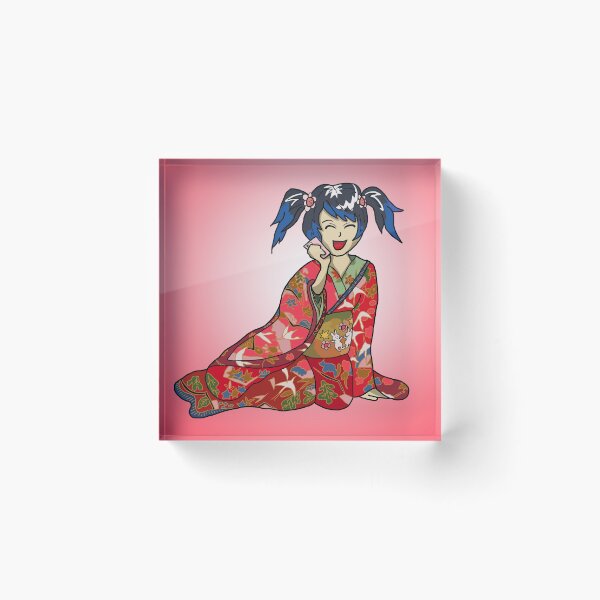 Item preview, Kawaii cute kimono girl designed and sold by CuisineCat.