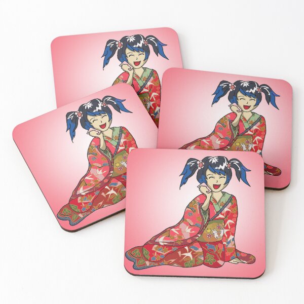 Item preview, Kawaii cute kimono girl designed and sold by CuisineCat.