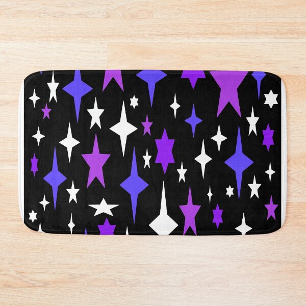 Item preview, Mid-century Atomic Stars Purple Violet Retro designed and sold by 2sweetsDesign.