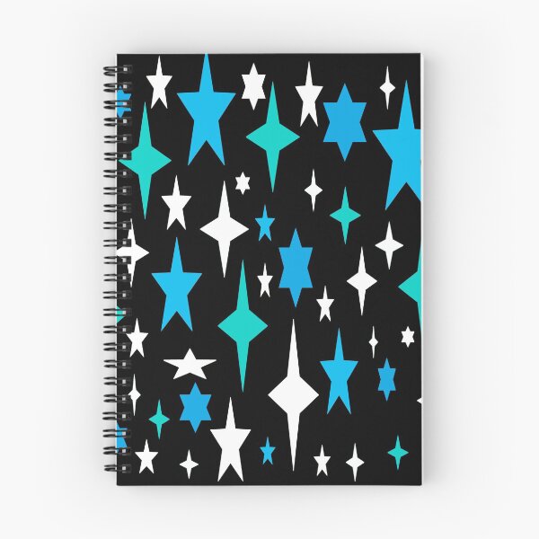 Item preview, Mid-century Atomic Stars Turquoise Blue Retro  designed and sold by 2sweetsDesign.