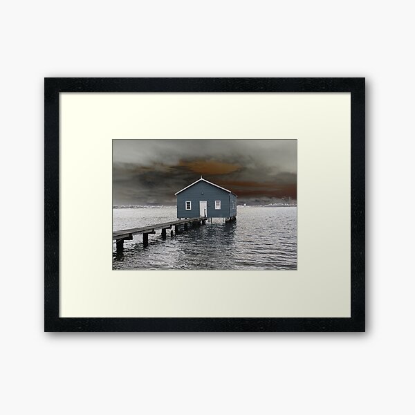Crawley Boatshed Framed Art Print