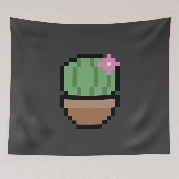 Item preview, Mini cactus pixel (grey ver.) designed and sold by starmarkets.
