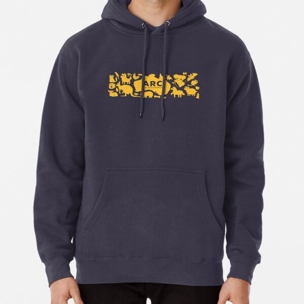ARC Animals across Australia - in yellow Pullover Hoodie