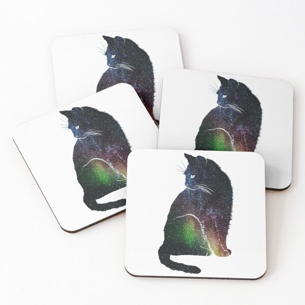 Item preview, Aurora Borealis Space Kitty designed and sold by Sweetie Spicy.