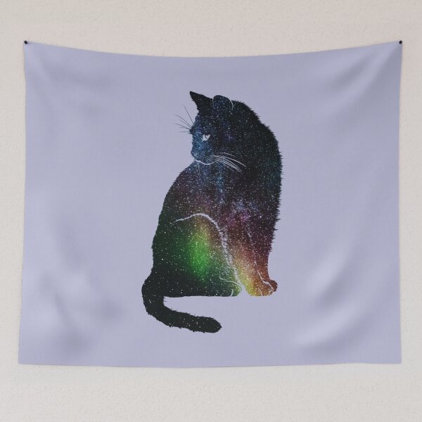 Item preview, Aurora Borealis Space Kitty designed and sold by Sweetie Spicy.