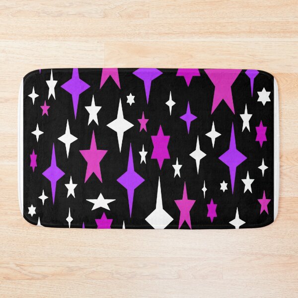 Item preview, Mid-century Atomic Stars Fuchsia Purple Retro designed and sold by 2sweetsDesign.