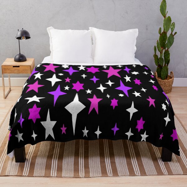 Item preview, Mid-century Atomic Stars Fuchsia Purple Retro designed and sold by 2sweetsDesign.