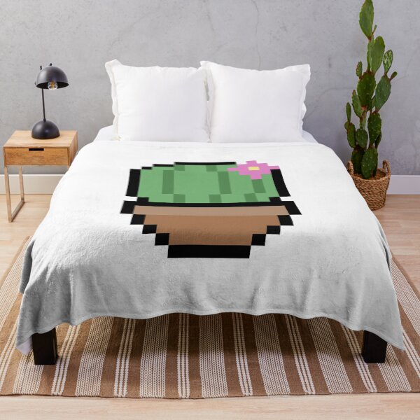Item preview, Mini cactus pixel (white ver.) designed and sold by starmarkets.