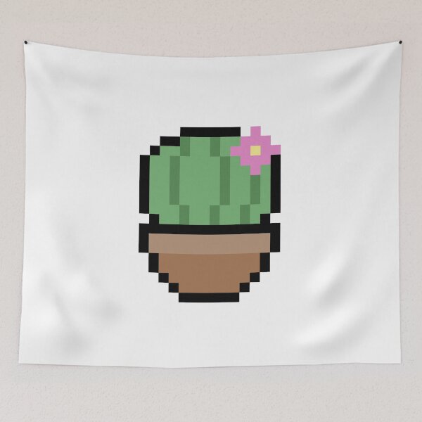 Item preview, Mini cactus pixel (white ver.) designed and sold by starmarkets.