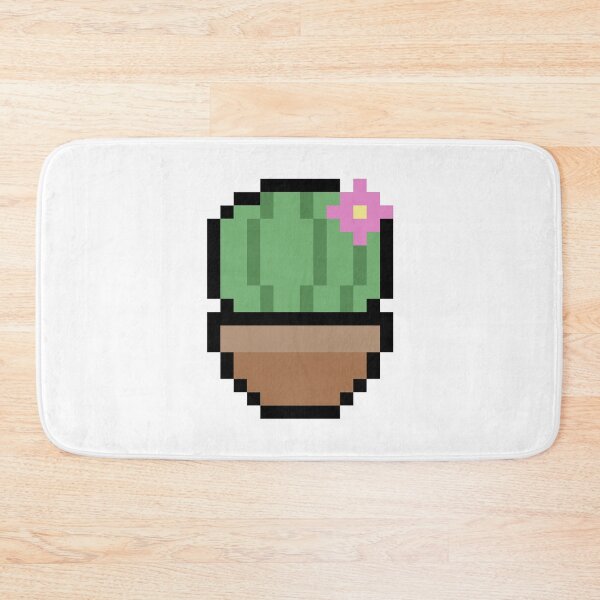 Item preview, Mini cactus pixel (white ver.) designed and sold by starmarkets.