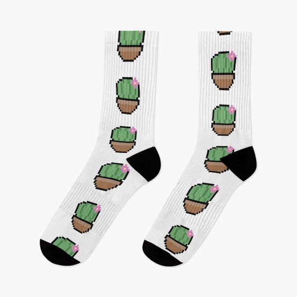 Item preview, Mini cactus pixel (white ver.) designed and sold by starmarkets.