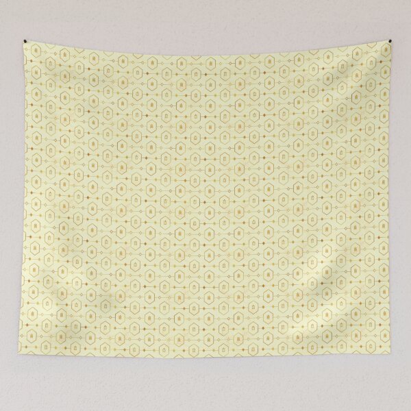 Item preview, Gold Turtle Pattern on Light Marble designed and sold by knitetgantt.