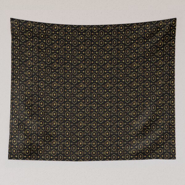 Item preview, Gold Turtle Pattern on Dark Marble designed and sold by knitetgantt.