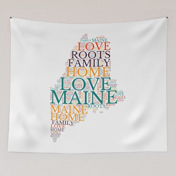 Item preview, Maine State Home, Love, Roots and Family Map designed and sold by marosharaf.