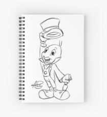 Jiminy Cricket Sketch Spiral Notebook
