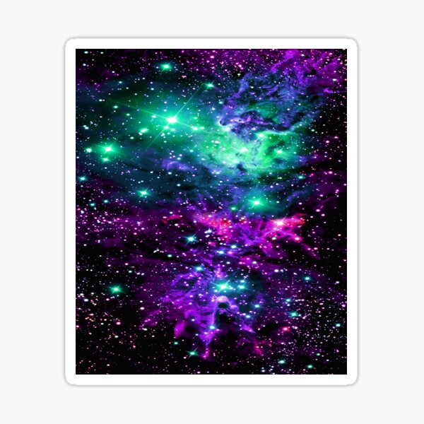Item preview, Fox Fur Nebula Mint Purple Pink designed and sold by 2sweetsDesign.
