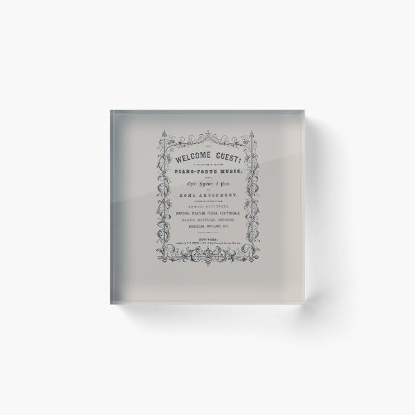 Item preview, Antique Sheet Music Cover Artwork. Welcome Guest designed and sold by FuzzyHoney.