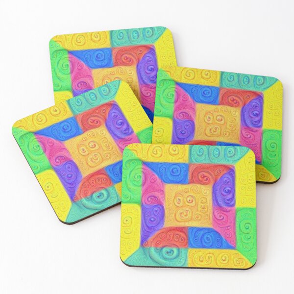 Item preview, DeepDream Color Squares Visual Areas 2020+ designed and sold by blackhalt.