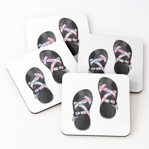 Item preview, Sandals with pink and blue straps designed and sold by stickerdesignss.