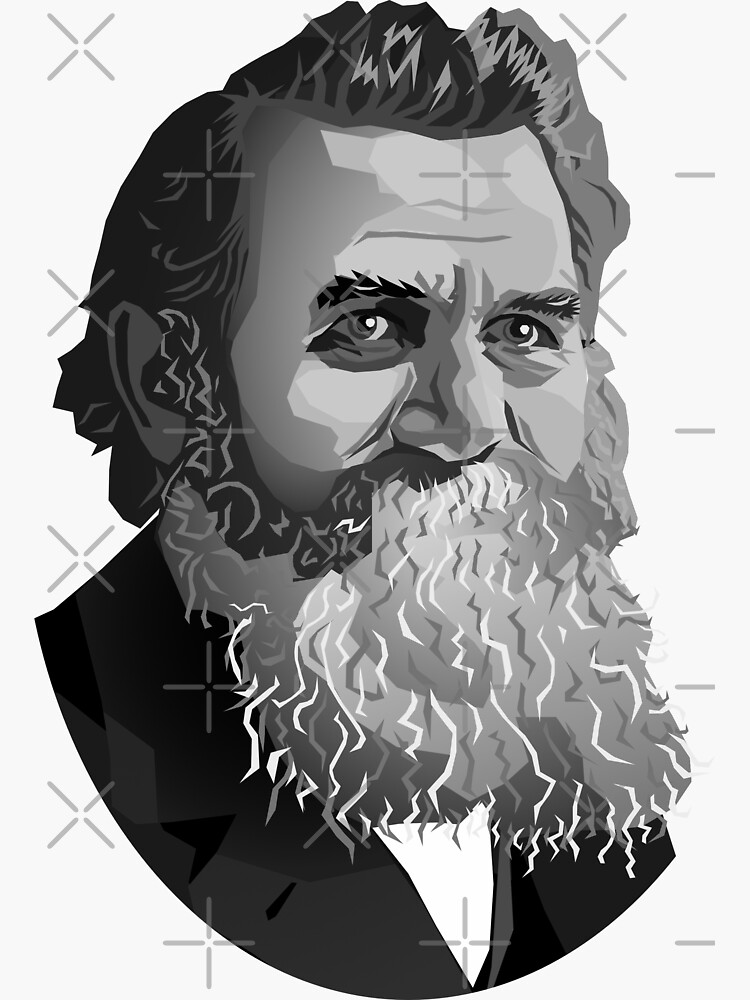 "DD Palmer Illustrated Portrait" Sticker for Sale by ChiroRevive