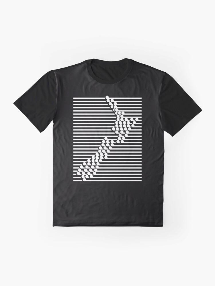 Alternate view of NZ Maori Style Map Graphic T-Shirt