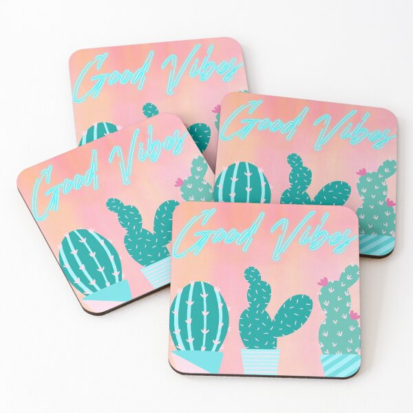 Item preview, Good Vibes Cactus Peach Art designed and sold by Aerol.