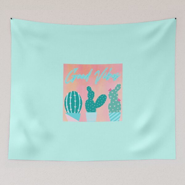 Item preview, Good Vibes Cactus Peach Art designed and sold by Aerol.