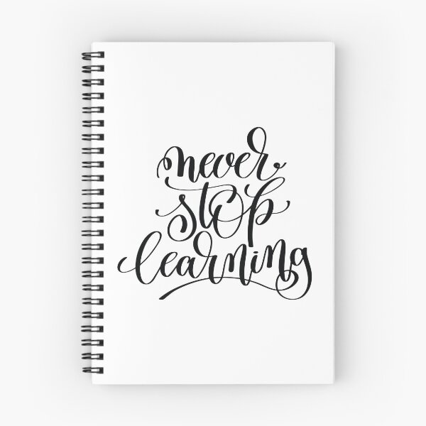 Item preview, Never Stop Learning Inspirational and Motivational Quotes designed and sold by ProjectX23.