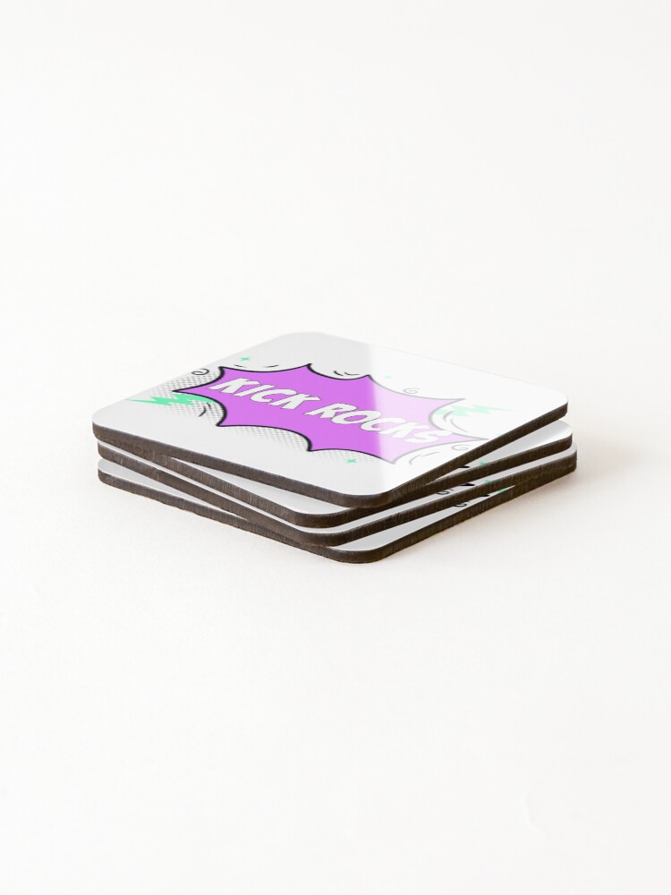 Thumbnail 4 of 5, Coasters (Set of 4), Kick Rocks Comic designed and sold by GroovySmolBean.