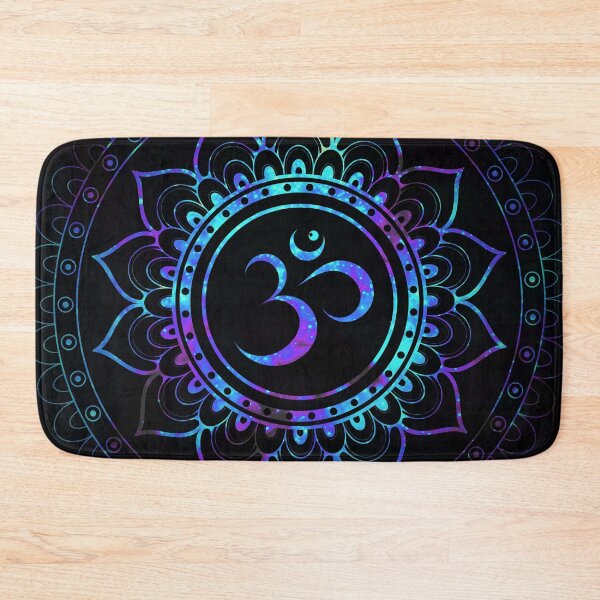 Item preview, Om Mandala: Purple Teal Blue Galaxy  designed and sold by 2sweetsDesign.