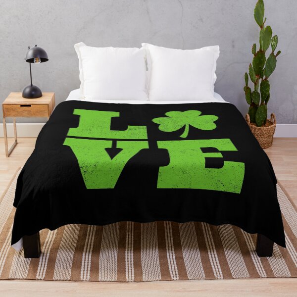Item preview, I LOVE St Patrick's Day Distressed Shamrock designed and sold by EstelleStar.