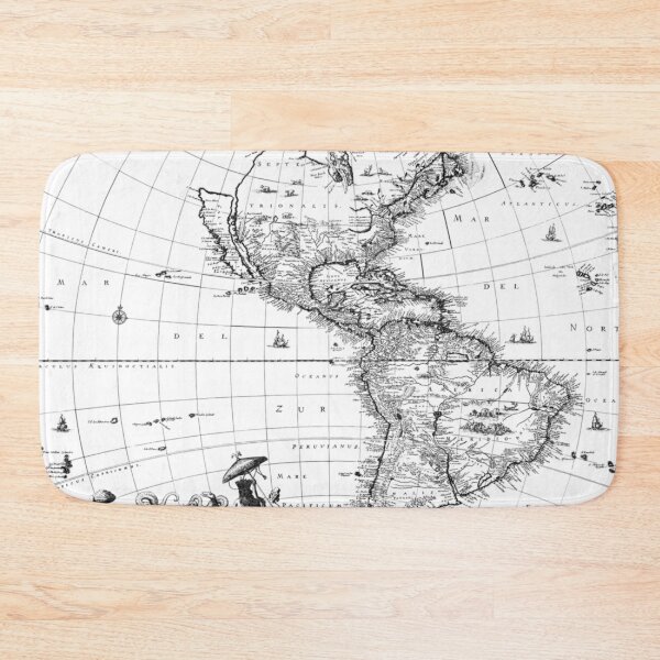 Item preview, Vintage Map of North and South America designed and sold by Logic72.