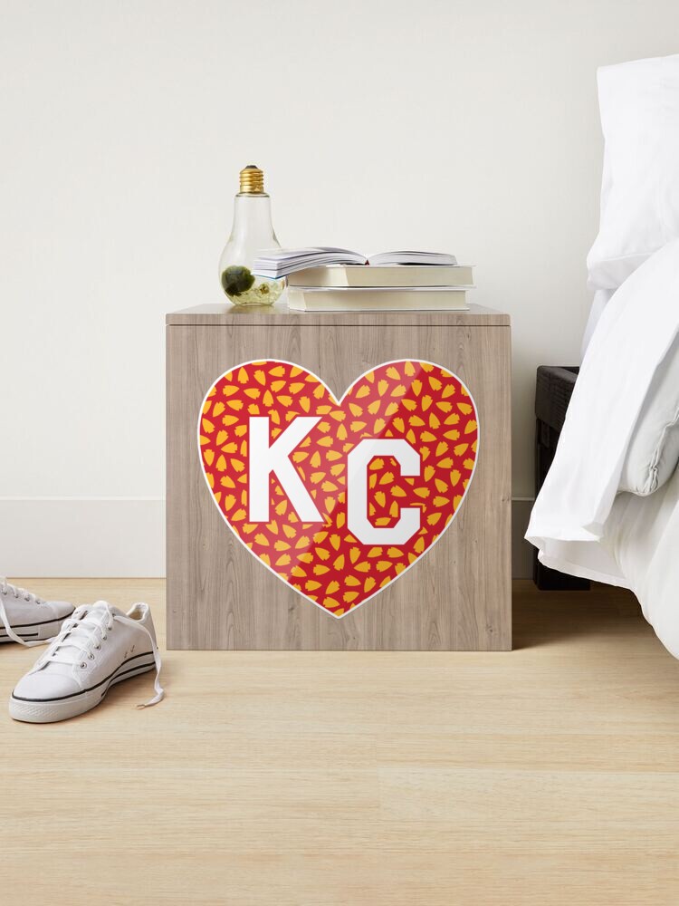 Arrowhead KC Heart Sticker for Sale by bellamuert3